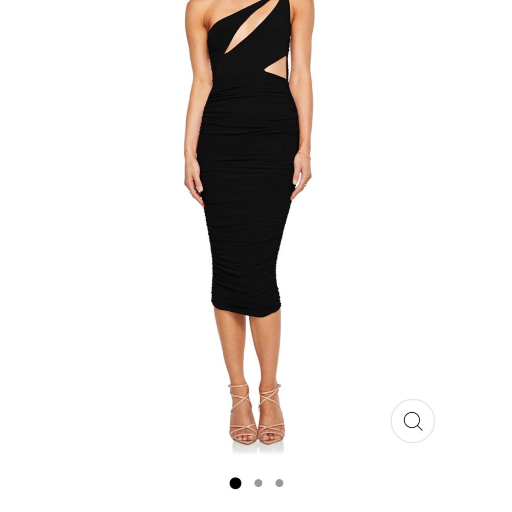 Nookie Black One-Shoulder Dress